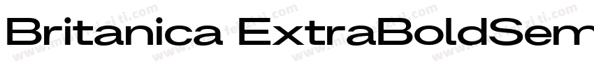 Britanica ExtraBoldSemiExpanded字体转换